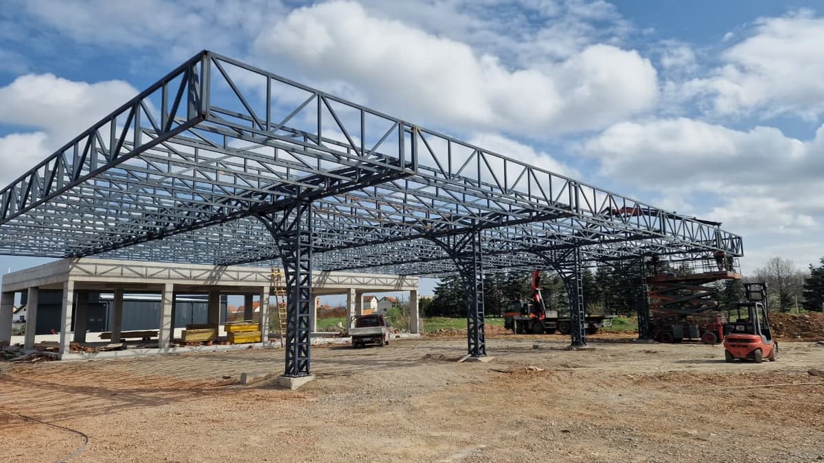 Steel construction project 6