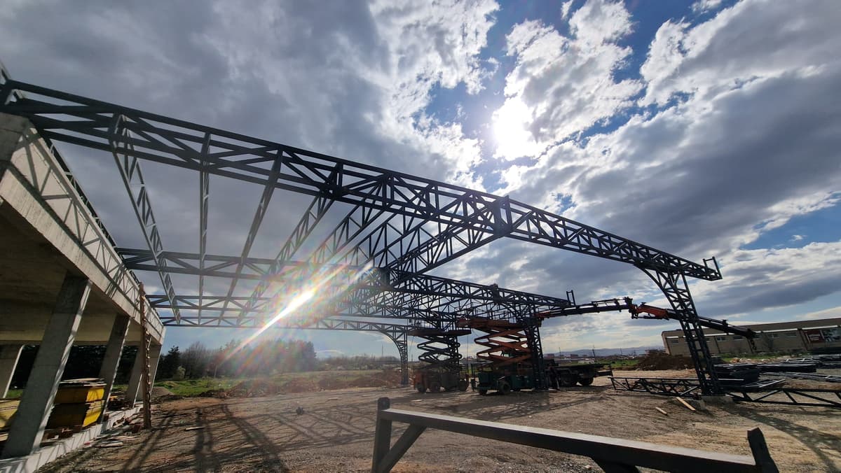 Steel construction project 9