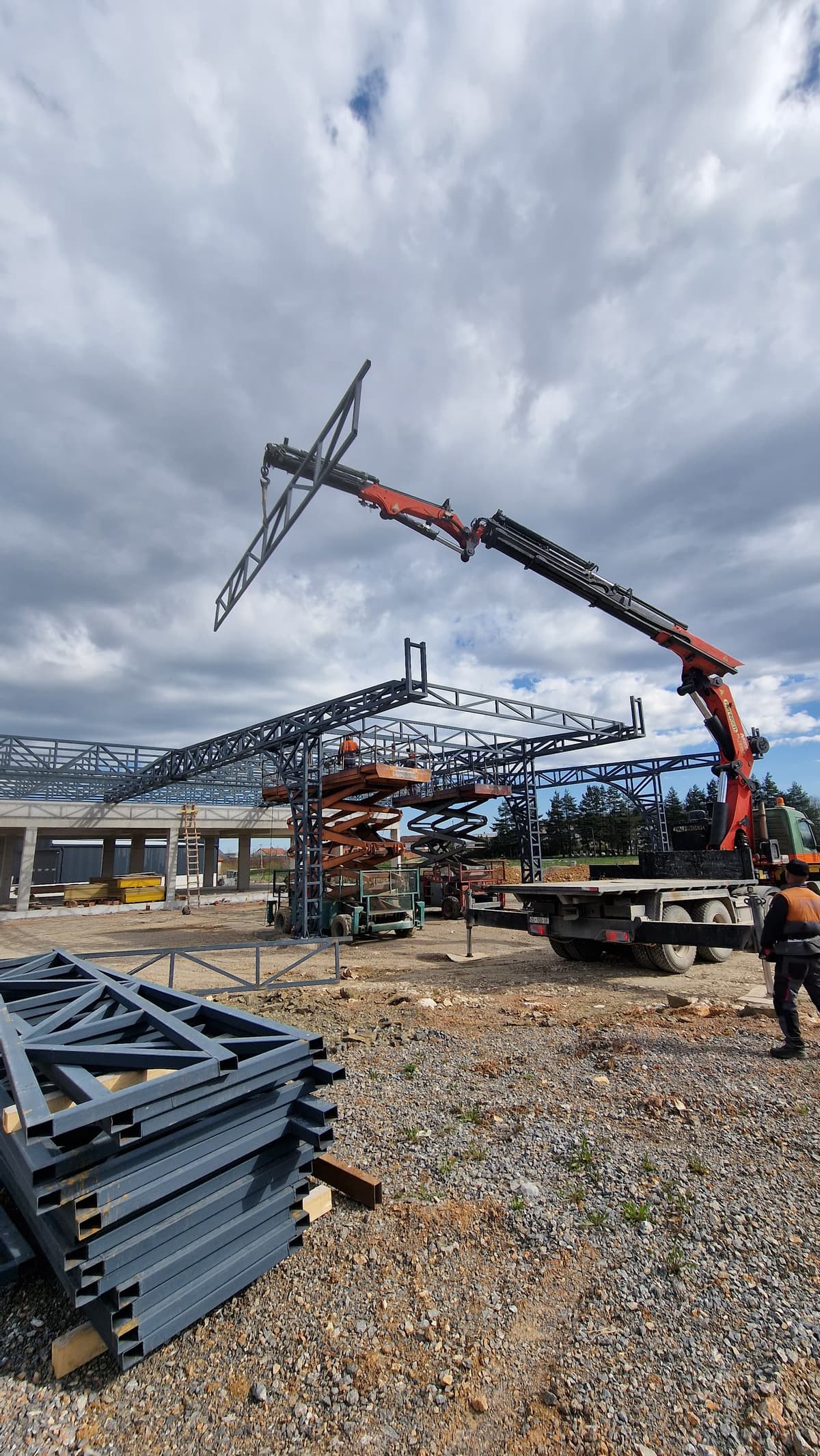 Steel construction project 10