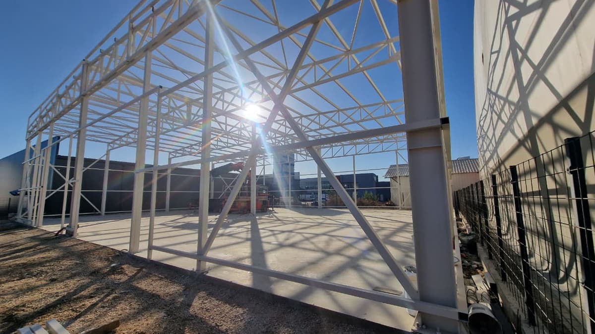 Steel construction project 13